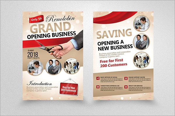 Grand Opening Business Flyer