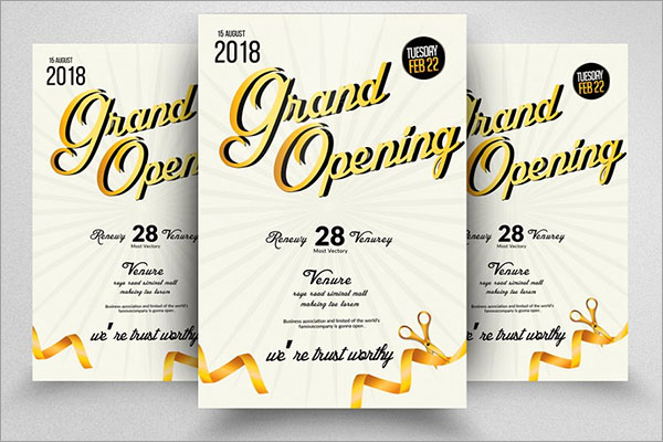 Grand Opening CMYK Flyer Template