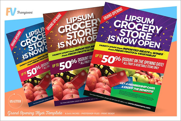 Grand Opening Flyer PSD Template