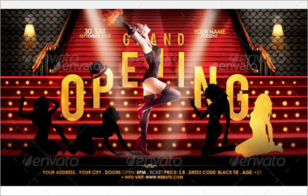 Grand Opening Flyer Templates PSD Design