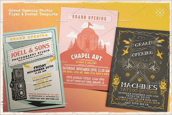 Grand Opening Studio Flyer & Poster