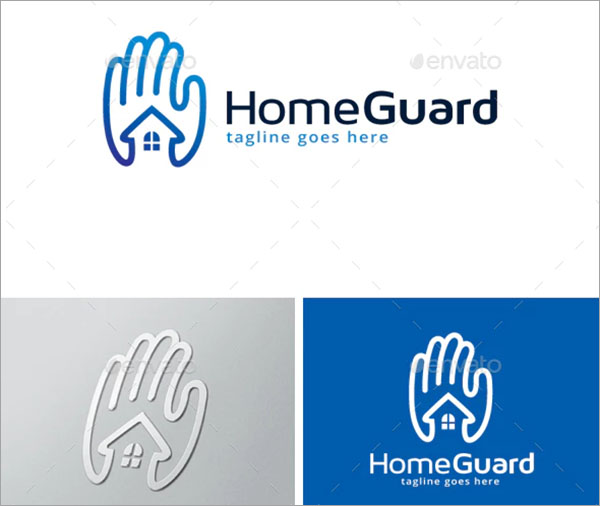 Home Guard Logo PSD Design