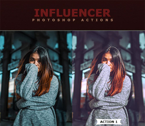 Influencer Photoshop Actionss