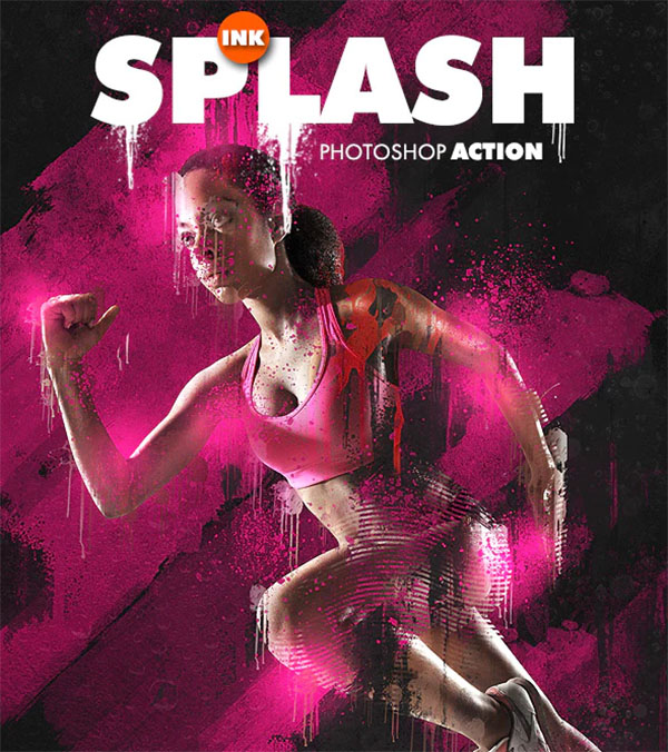 Ink Splash Photoshop Action
