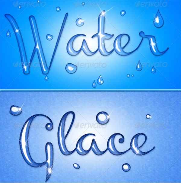 Liquid Text Layer Styles