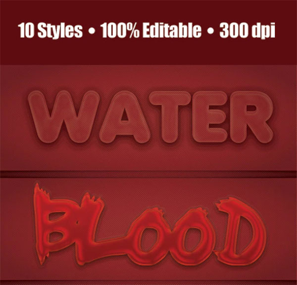 Liquid & Transparent Text and Layer Style