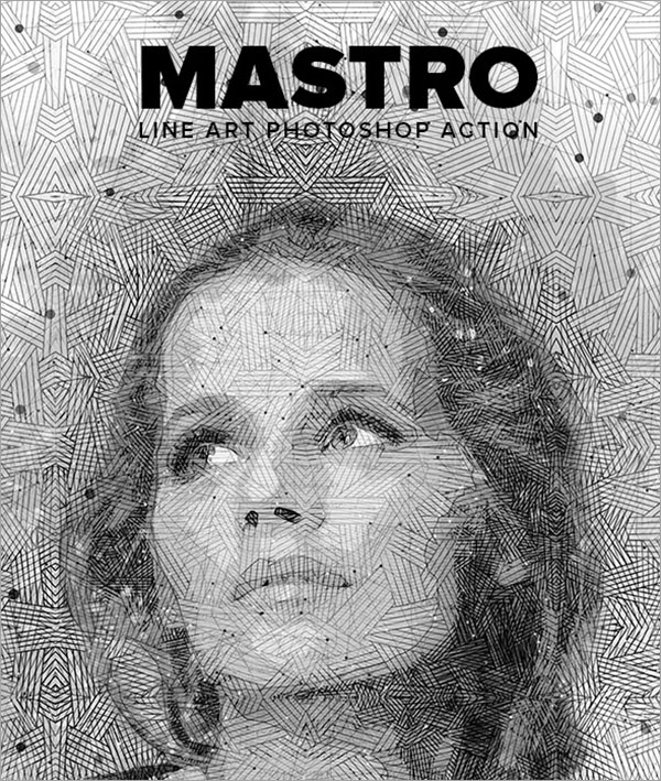 Mastro Line Art Photoshop Action