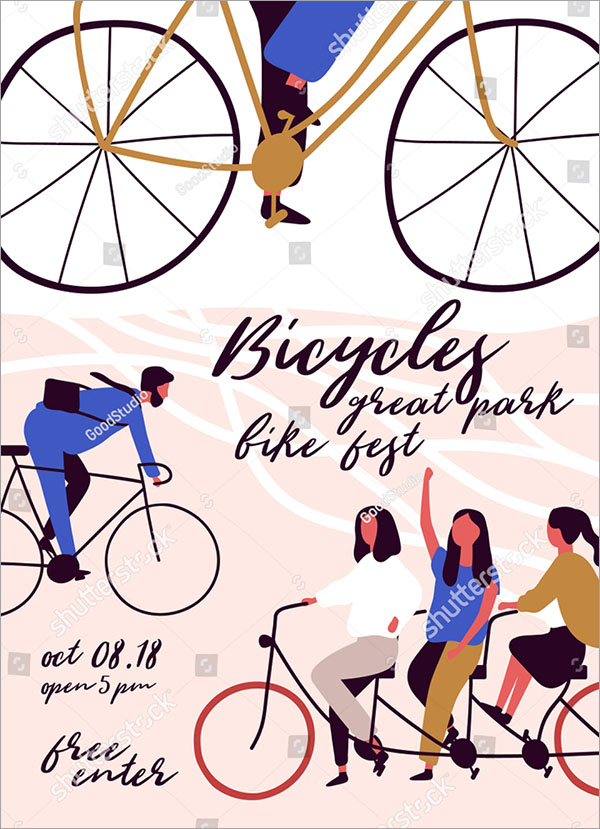 Men And Women Riding Vector Flyer