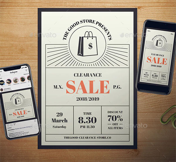 Modern Sale Flyer Set