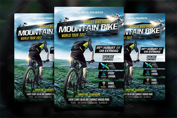 Mountain Bike Flyer Template