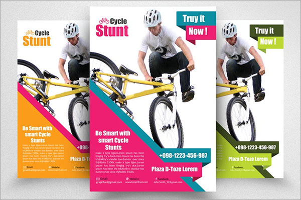 Bicycle Racing Flyer Template