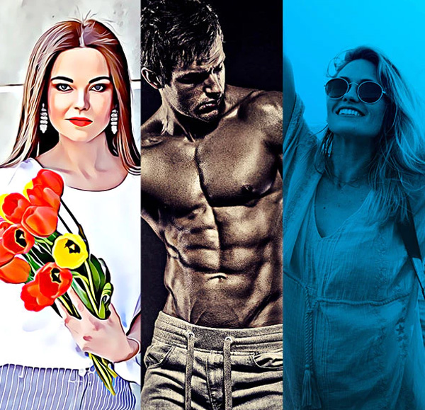 Paint Gradient Photoshop Actions Bundle