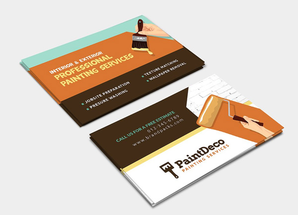Painter & Decorator Business Card Template