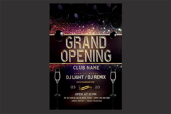 Photoshop Grand Opening Flyer