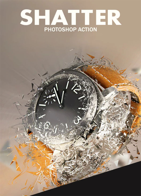 Professional Shatter Photoshop Action