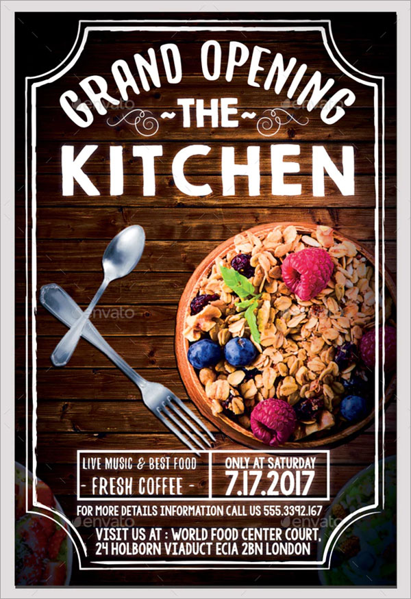Restaurant Grand Opening Flyer
