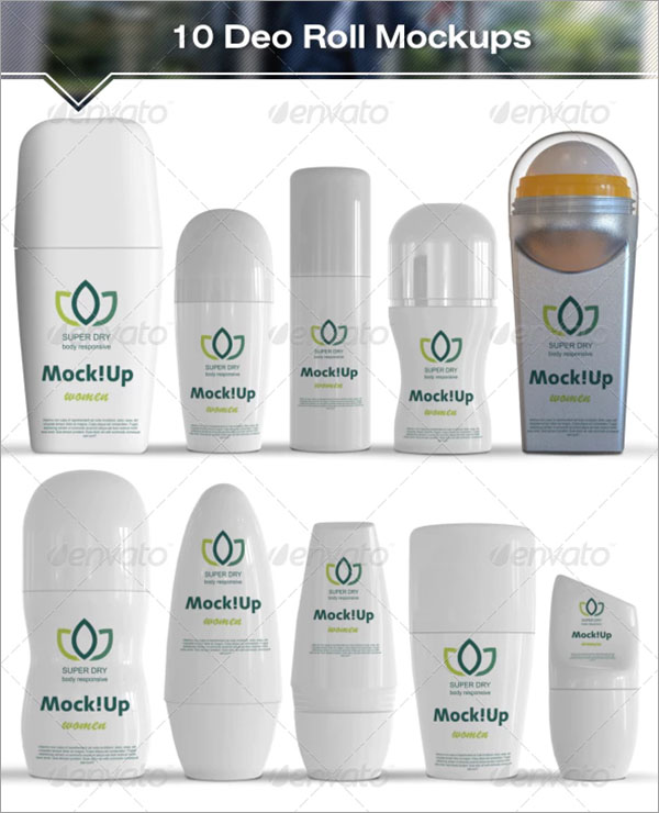 Roll-On Deodorant Mockups