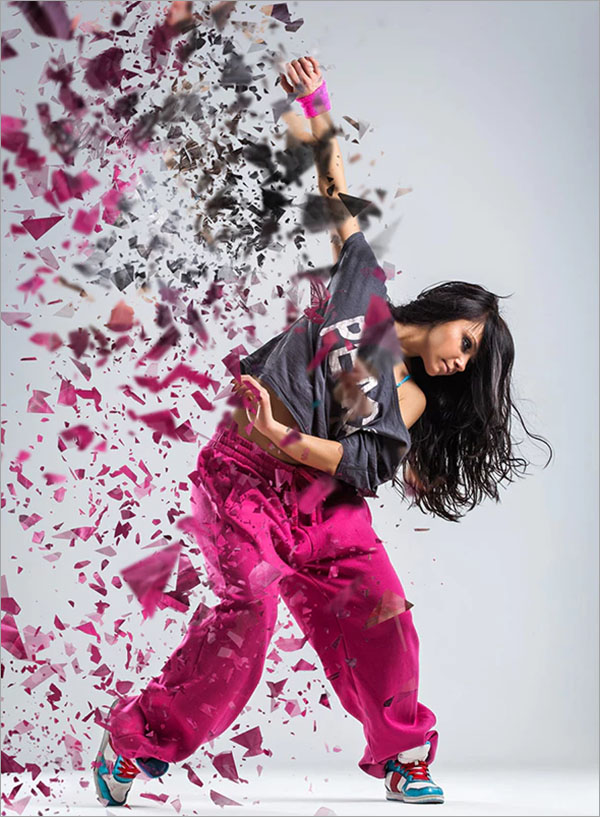 Shatter Photoshop Action Design