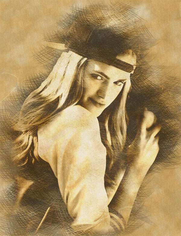 Sketch Lines Photoshop Action