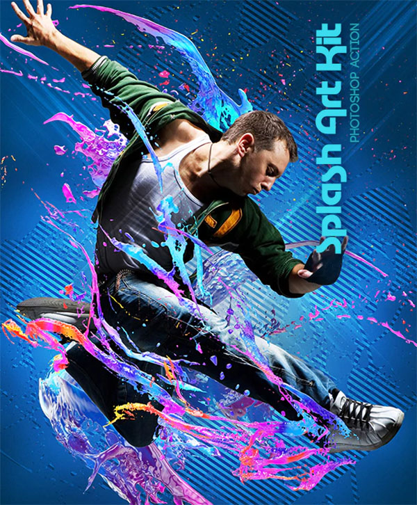 Splash Art Kit Photoshop Action