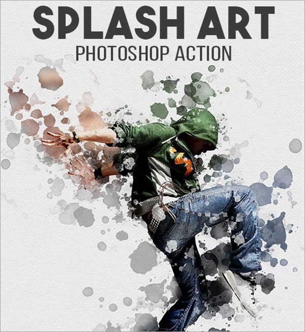 Splash Art PSD Action Design
