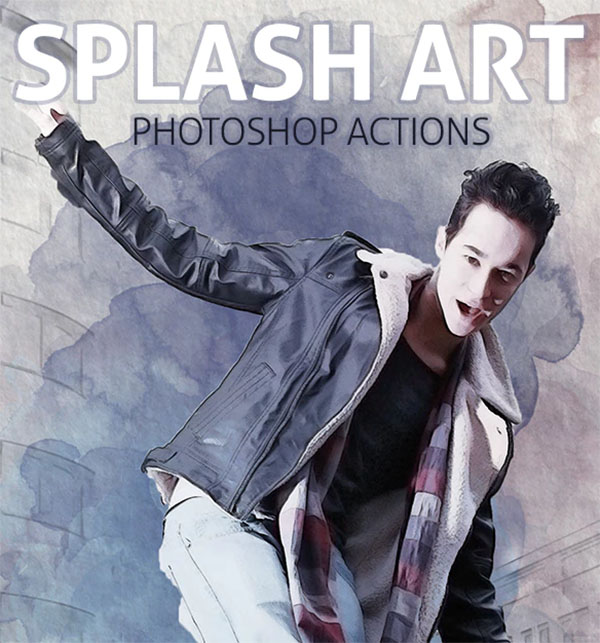 Splash Art Photoshop Actions Design