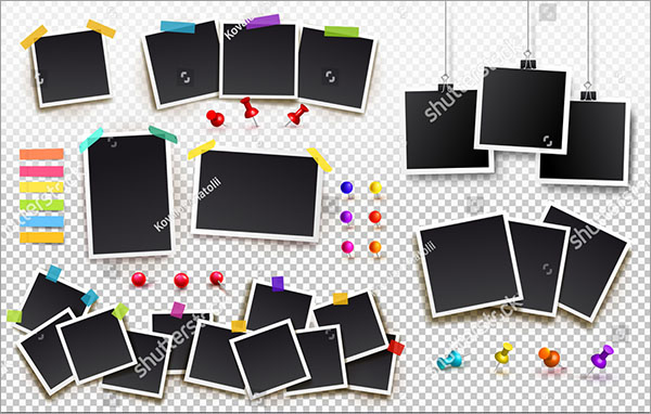 Square Vector Frame Template Design