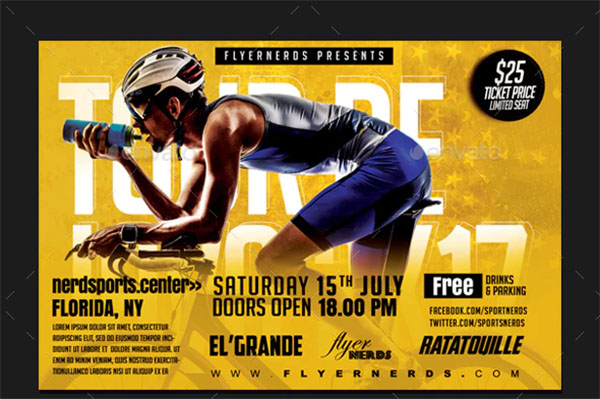 Tour De Java 2K17 Sports Flyer