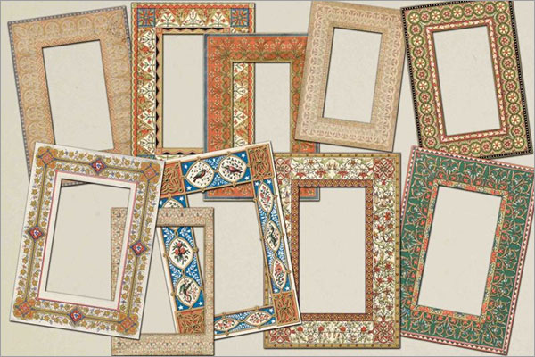 Vintage Photo Frames Clip Art