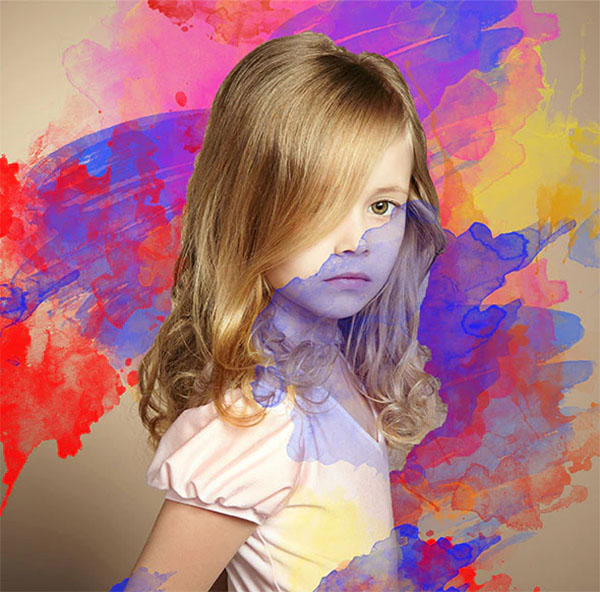 Water Color Splash Photoshop JPG Action