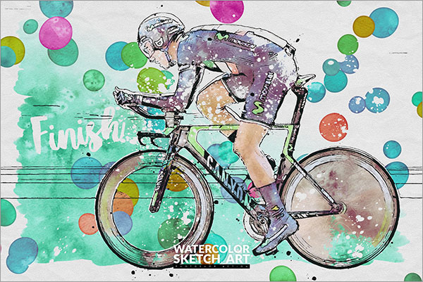 Watercolor Sketch Art Photoshop Action