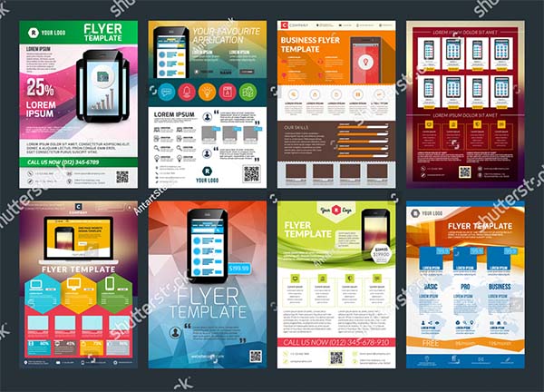 Abstract Vector Business Flyer Template