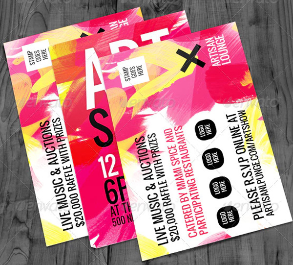 Art Show Flyer Design Template