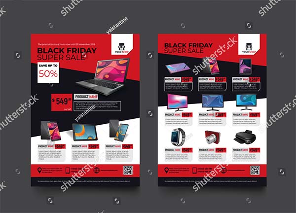 Black Friday Sale Promotion Flyer Template