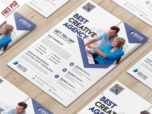 Business Marketing Flyer Free PSD Template