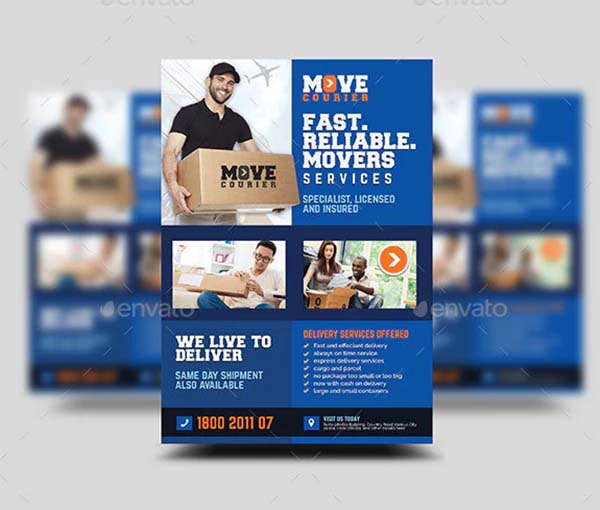 Cargo and Logistic Services Flyer Design