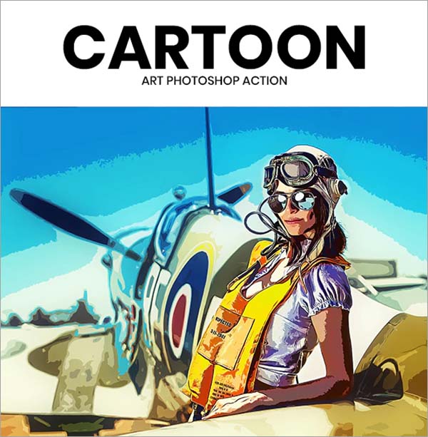 Cartoon Art Photoshop Action