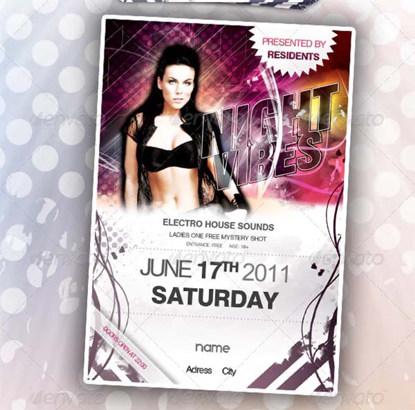 Club Disco Party Flyer Template