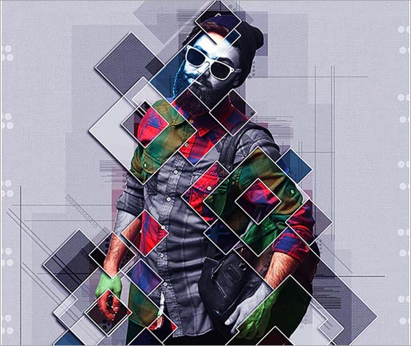 Collage Graphic Poster Photoshop Action