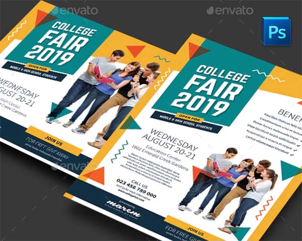 College Campus Fair Flyer Template
