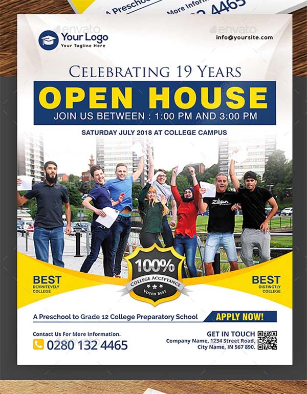 College Open House Flyer