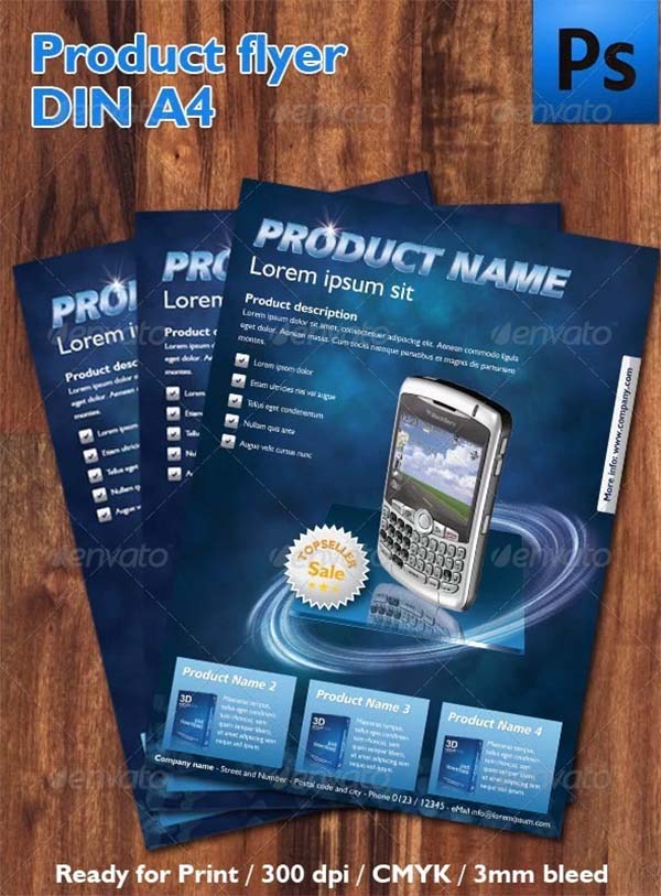 DIN Product Flyer Template