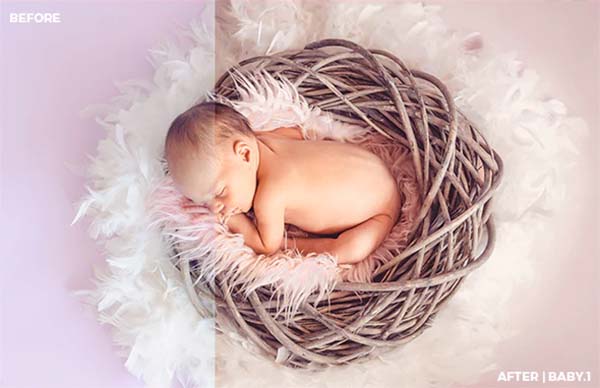 Baby Lightroom PresetsĀ DNG, PSD