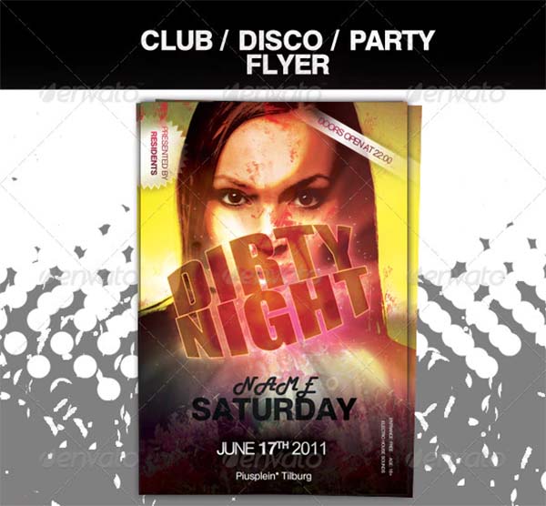 Dirty Club Party Flyer Template