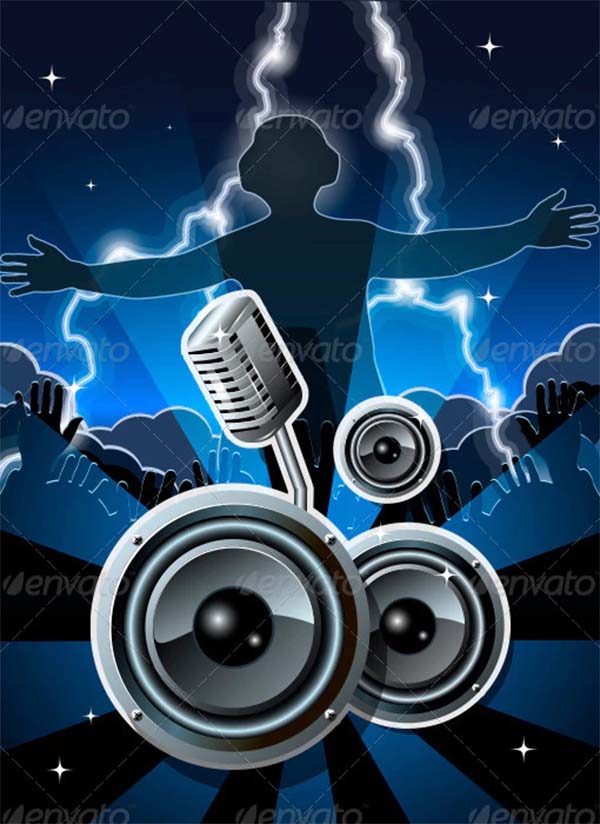 Disco Vector, EPS Flyer