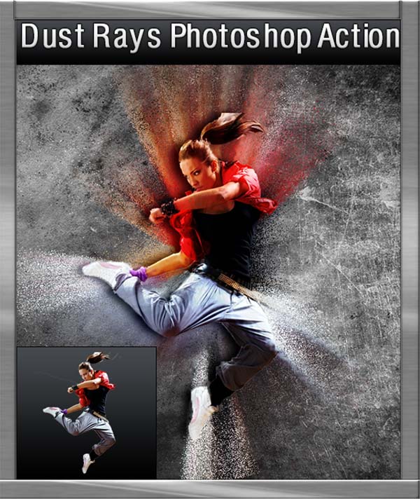 Dust Rays Photoshop Action