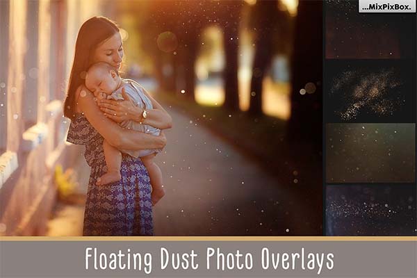 Floating Dust Photo Overlays