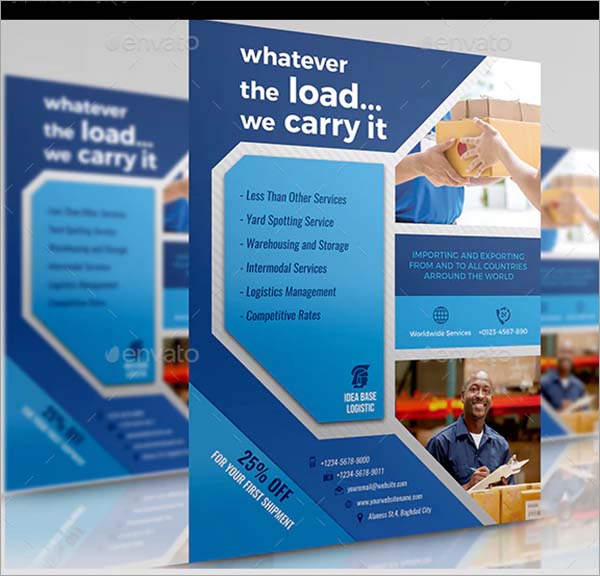 Freight and Logistic Services Flyer Design