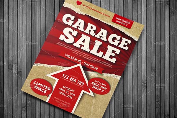 Garage Sale PSD, PDF Flyer