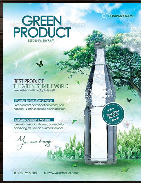 Green Product Flyer Template